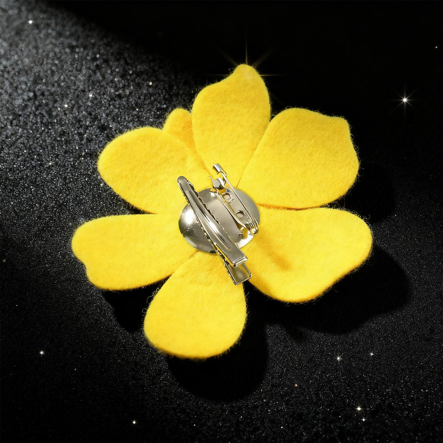 3.74 Inches Rhinestone Camellia Flower Brooch Pins & Hair Clips for Women Elegant Created Crystal Lapel Pin Brooches Wedding Party - Image 5