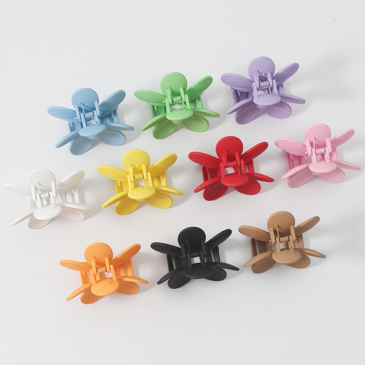 Merdia 10 PCS Hair Flower Claw Clips | Matte Jaw Flower Claw Clips for Women | Hair Clips for Thin Hair with Non Slip Strong Hold Small Hair Clips | Hair Barrettes for Women | Hair Accessories - Image 4