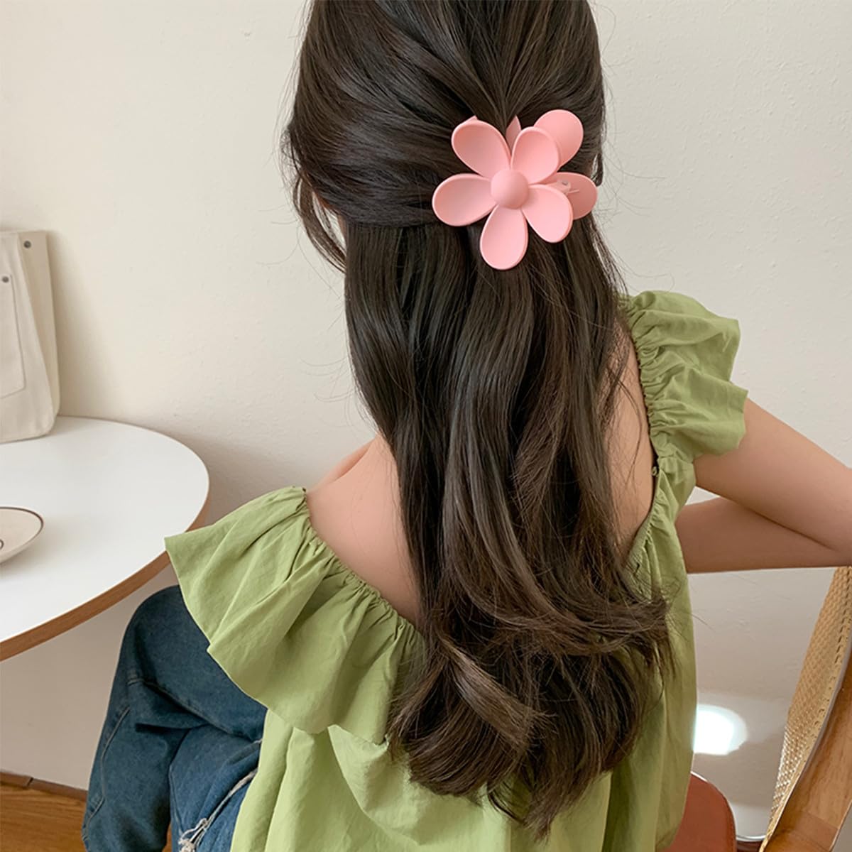 Merdia 10 PCS Hair Flower Claw Clips | Matte Jaw Flower Claw Clips for Women | Hair Clips for Thin Hair with Non Slip Strong Hold Small Hair Clips | Hair Barrettes for Women | Hair Accessories - Image 6