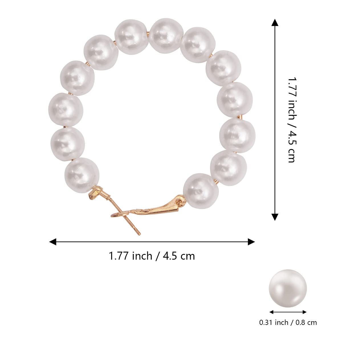 Merdia Dangle Earrings for Women Girls Clasp Hoop Fashion Color Style Eardrop | Pearl Earrings | Earrings for Women Trendy | Bow Earrings | Hoop Earrings | Chandelier Earrings | Crystal Earrings - Image 5