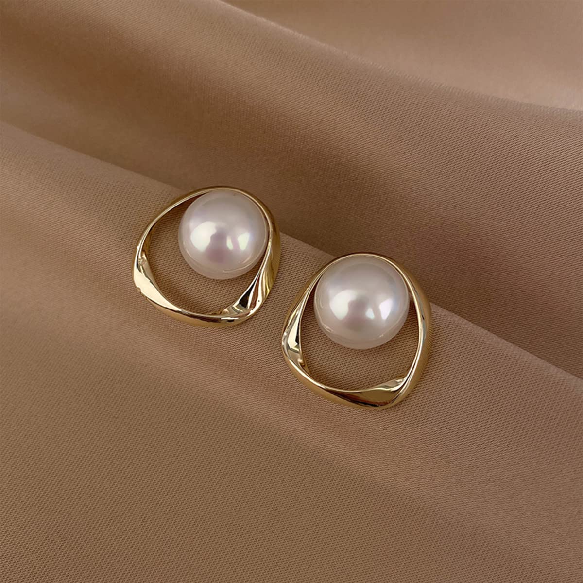 Merdia Dangle Earrings for Women Girls Clasp Hoop Fashion Color Style Eardrop | Pearl Earrings | Earrings for Women Trendy | Bow Earrings | Hoop Earrings | Chandelier Earrings | Crystal Earrings - Image 3