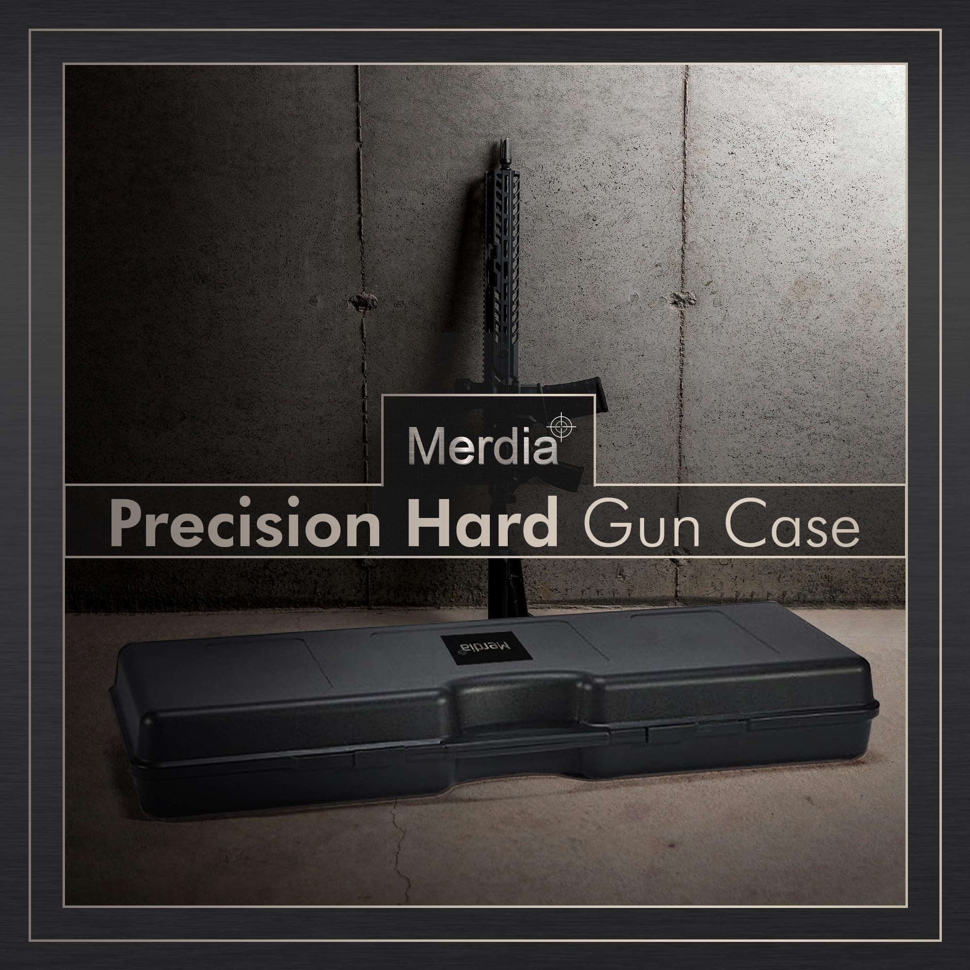 Merdia Gun Case Precision Hard Locking Rifle Cases Ultra Protective Case Intensive Convoluted Foam Shot Gun Case | AR Accessories | Rifle Bag | Hard Gun Cases for Rifles | Shotgun Case - Image 6